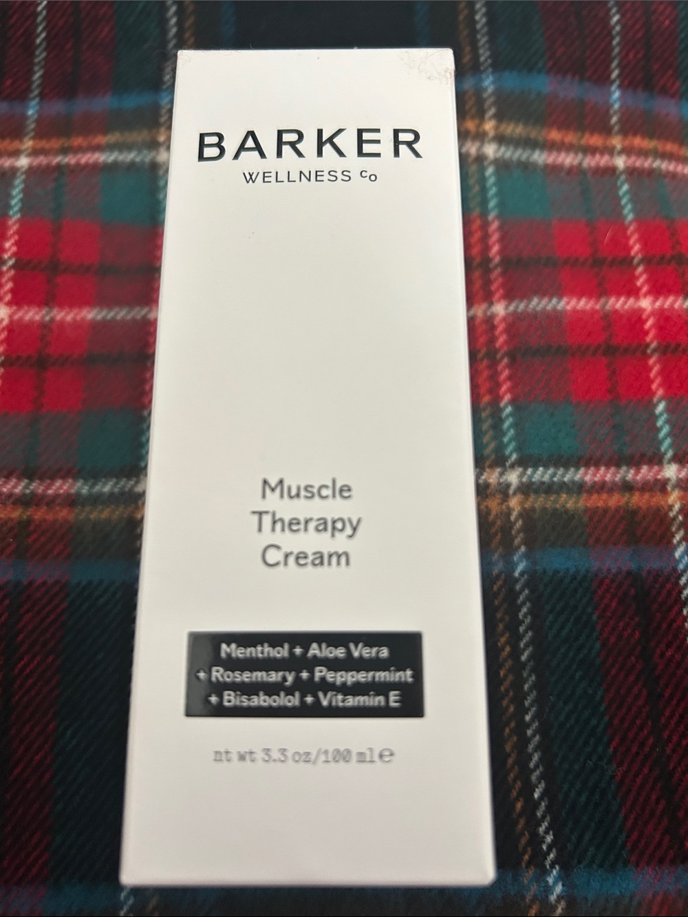 Barker Wellness Muscle Therapy Cream — White